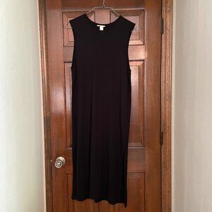 Size Large H&M black sleeveless t-shirt dress